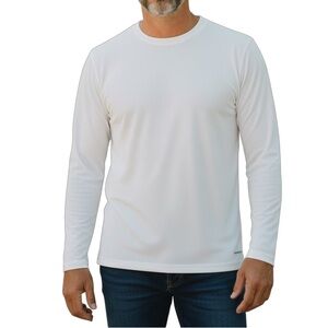 Adidas Men’s White Climacool White Long Sleeve Shirt AreoKnit Small 2314